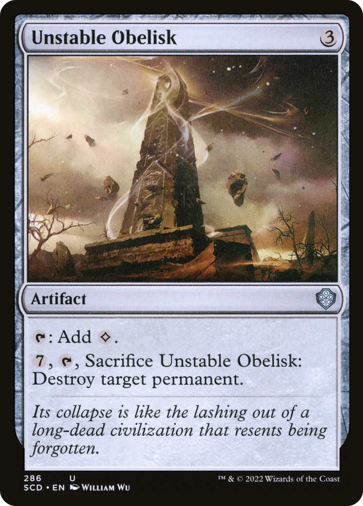 Unstable Obelisk [Starter Commander Decks] | Devastation Store