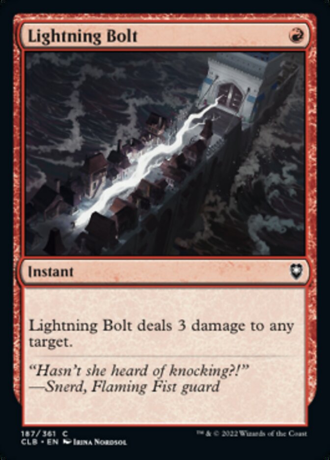 Lightning Bolt [Commander Legends: Battle for Baldur's Gate] | Devastation Store