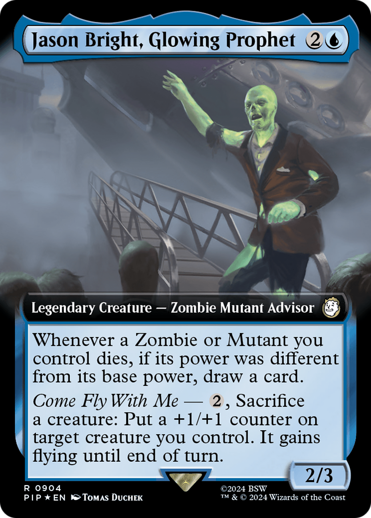 Jason Bright, Glowing Prophet (Extended Art) (Surge Foil) [Fallout] | Devastation Store