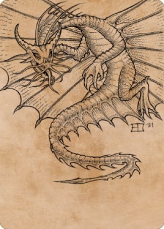 Ancient Gold Dragon Art Card (44) [Commander Legends: Battle for Baldur's Gate Art Series] | Devastation Store