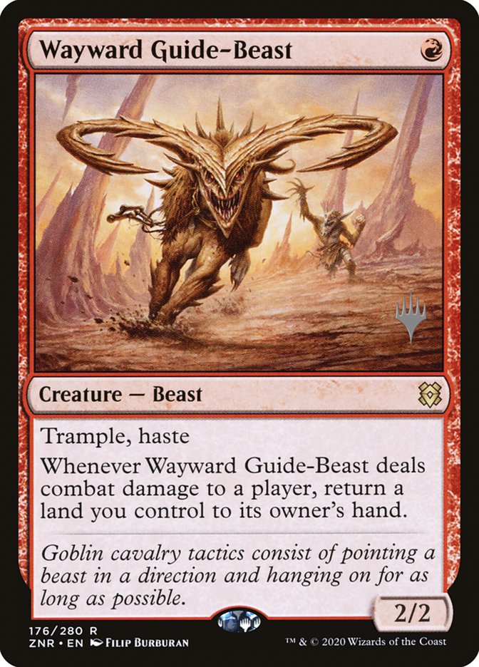 Wayward Guide-Beast (Promo Pack) [Zendikar Rising Promos] | Devastation Store