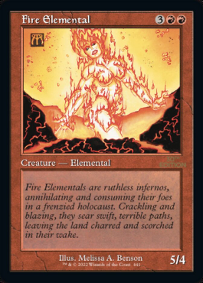 Fire Elemental (Retro) [30th Anniversary Edition] | Devastation Store
