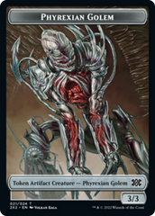Egg // Phyrexian Golem Double-sided Token [Double Masters 2022 Tokens] | Devastation Store