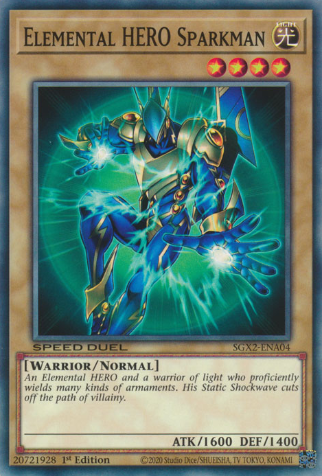 Elemental HERO Sparkman [SGX2-ENA04] Common | Devastation Store