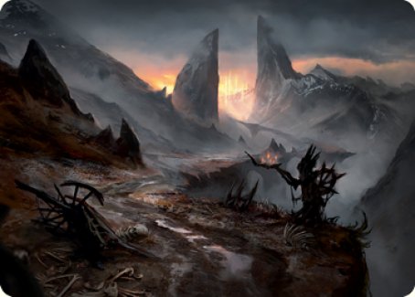 Haunted Ridge Art Card [Innistrad: Midnight Hunt Art Series] | Devastation Store