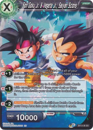 Son Goku Jr. & Vegeta Jr., Saiyan Scions [EX13-30] | Devastation Store
