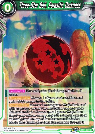 Three-Star Ball, Parasitic Darkness [BT11-087] | Devastation Store