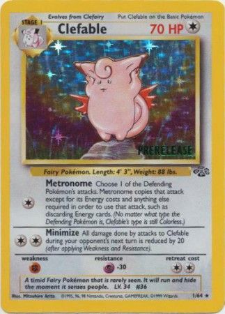 Clefable (1/64) (Prerelease Promo) [Jungle Unlimited] | Devastation Store