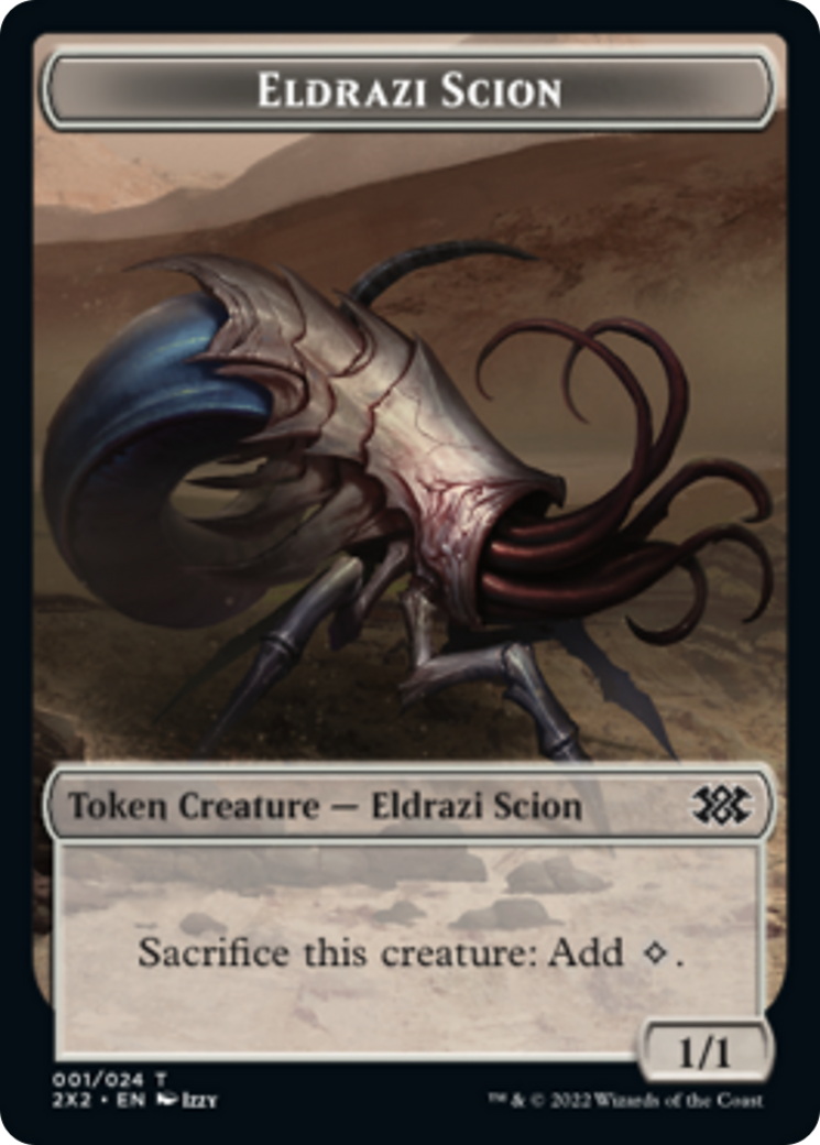 Spider // Eldrazi Scion Double-sided Token [Double Masters 2022 Tokens] | Devastation Store