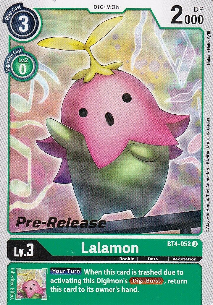 Lalamon [BT4-052] [Great Legend Pre-Release Promos] | Devastation Store