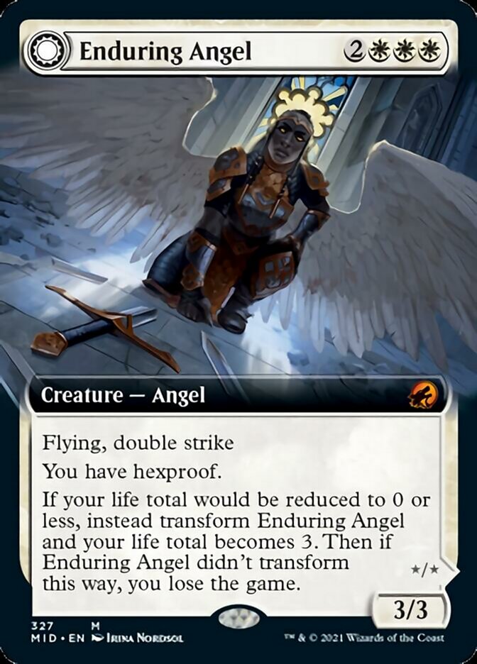 Enduring Angel // Angelic Enforcer (Extended) [Innistrad: Midnight Hunt] | Devastation Store