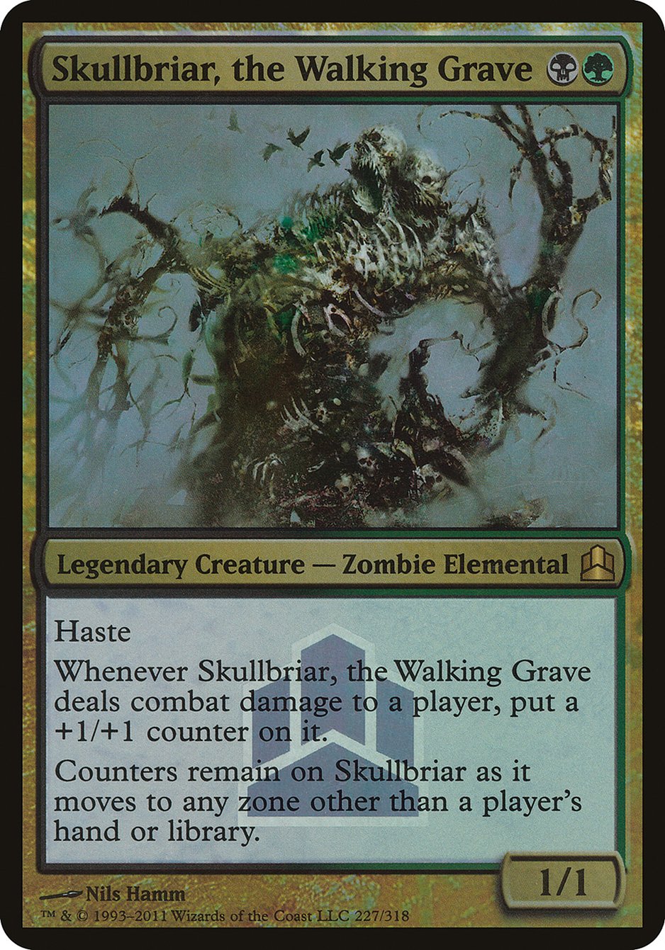 Skullbriar, the Walking Grave (Launch) (Oversized) [Commander 2011 Launch Party] | Devastation Store