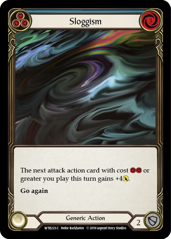 Sloggism (Blue) [WTR223-C] Alpha Print Rainbow Foil - Devastation Store | Devastation Store