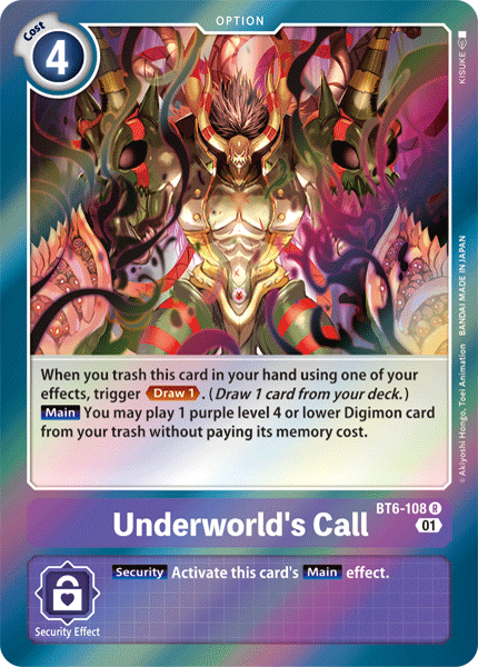 Underworld's Call [BT6-108] [Double Diamond] | Devastation Store