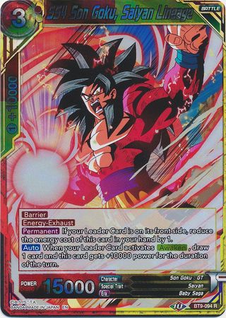 SS4 Son Goku, Saiyan Lineage [BT9-094] | Devastation Store
