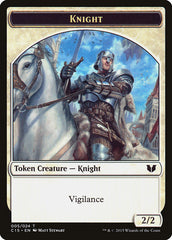 Gold // Knight (005) Double-Sided Token [Commander 2015 Tokens] | Devastation Store