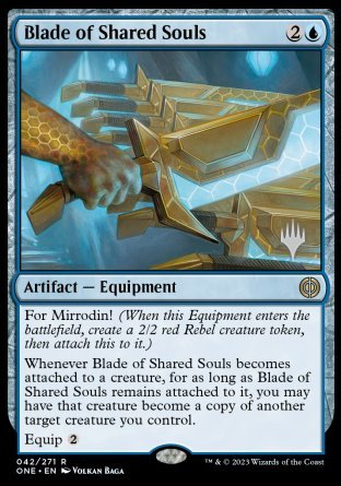 Blade of Shared Souls (Promo Pack) [Phyrexia: All Will Be One Promos] | Devastation Store