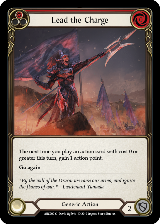 Lead the Charge (Red) [ARC209-C] 1st Edition Normal - Devastation Store | Devastation Store