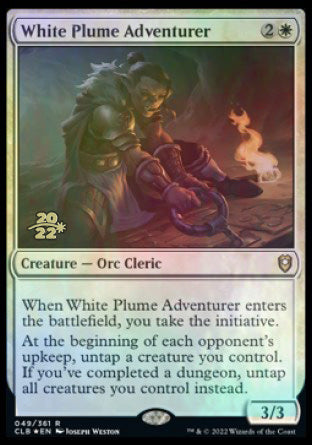 White Plume Adventurer [Commander Legends: Battle for Baldur's Gate Prerelease Promos] | Devastation Store