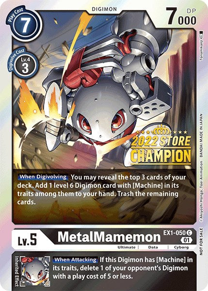 MetalMamemon [EX1-050] (2022 Store Champion) [Classic Collection Promos] | Devastation Store
