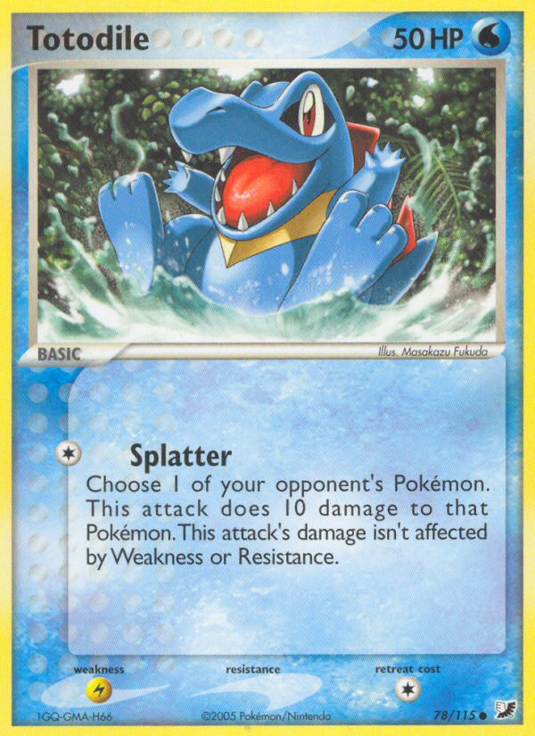Totodile (78/115) [EX: Unseen Forces] | Devastation Store