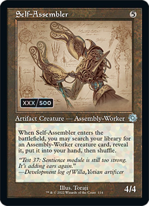 Self-Assembler (Retro Schematic) (Serial Numbered) [The Brothers' War Retro Artifacts] | Devastation Store