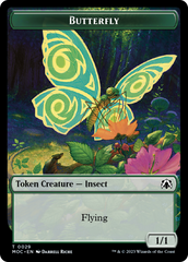 Butterfly // City's Blessing Double-Sided Token [March of the Machine Commander Tokens] | Devastation Store