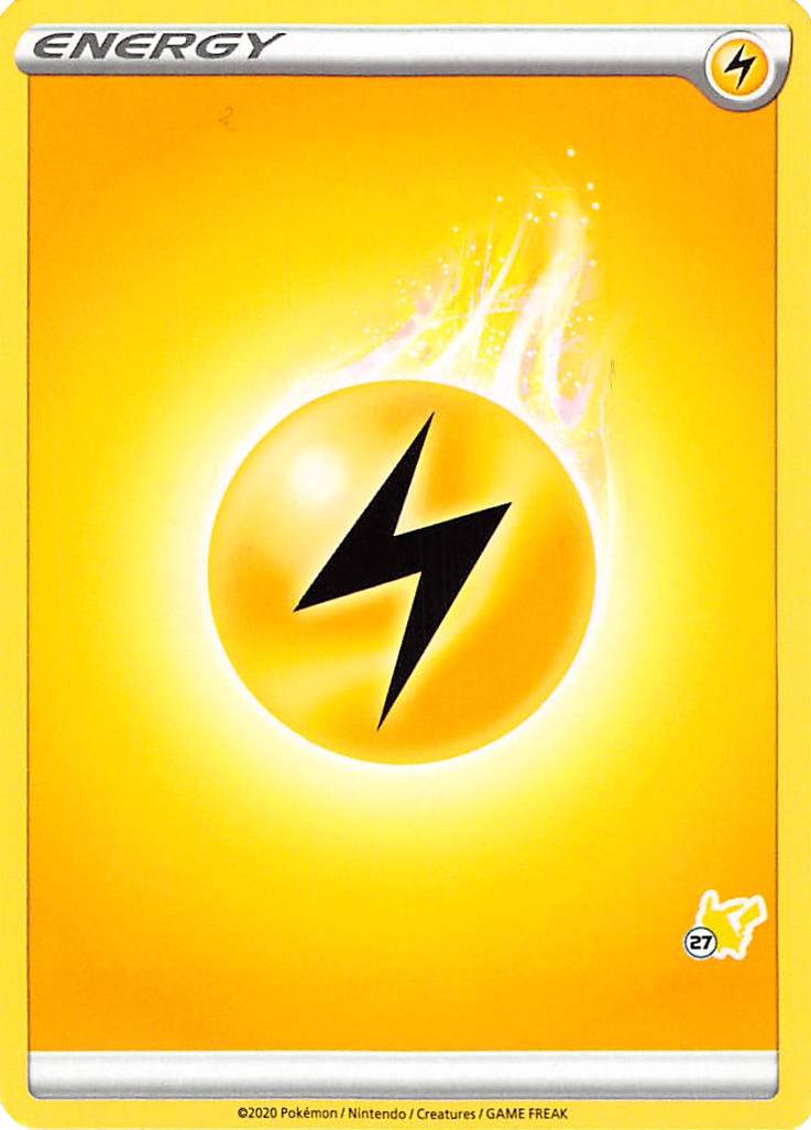 Lightning Energy (Pikachu Stamp #27) [Battle Academy 2022] | Devastation Store