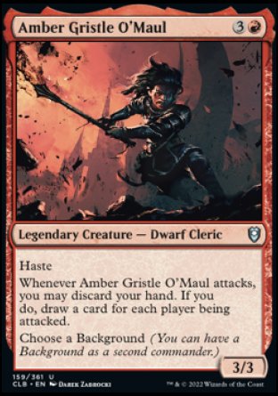 Amber Gristle O'Maul [Commander Legends: Battle for Baldur's Gate] | Devastation Store