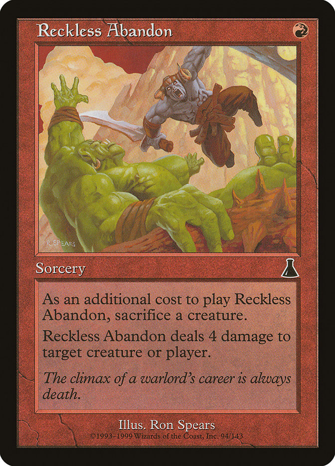 Reckless Abandon [Urza's Destiny] | Devastation Store