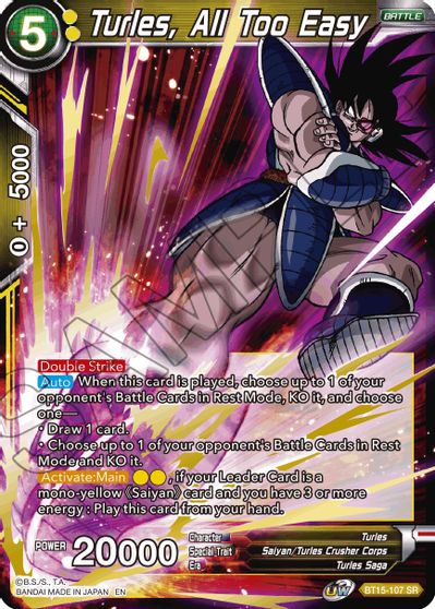 Turles, All Too Easy [BT15-107] | Devastation Store