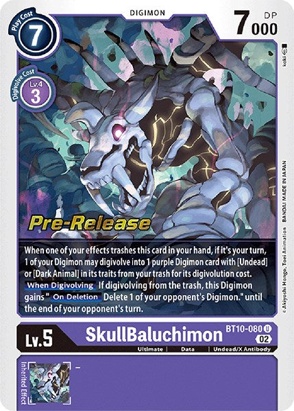 SkullBaluchimon [BT10-080] [Xros Encounter Pre-Release Cards] | Devastation Store