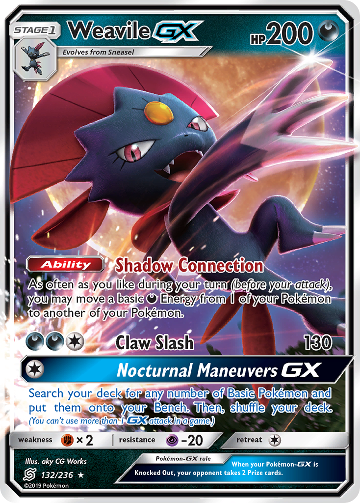 Weavile GX (132/236) [Sun & Moon: Unified Minds] | Devastation Store