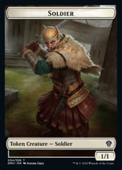 Soldier // Stangg Twin Double-sided Token [Dominaria United Tokens] | Devastation Store