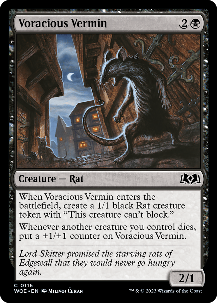 Voracious Vermin [Wilds of Eldraine] | Devastation Store