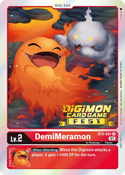 DemiMeramon [BT6-001] (Digimon Card Game Fest 2022) [Double Diamond Promos] | Devastation Store