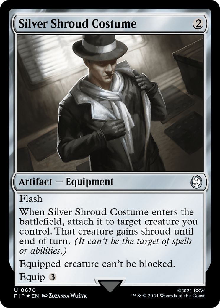 Silver Shroud Costume (Surge Foil) [Fallout] | Devastation Store