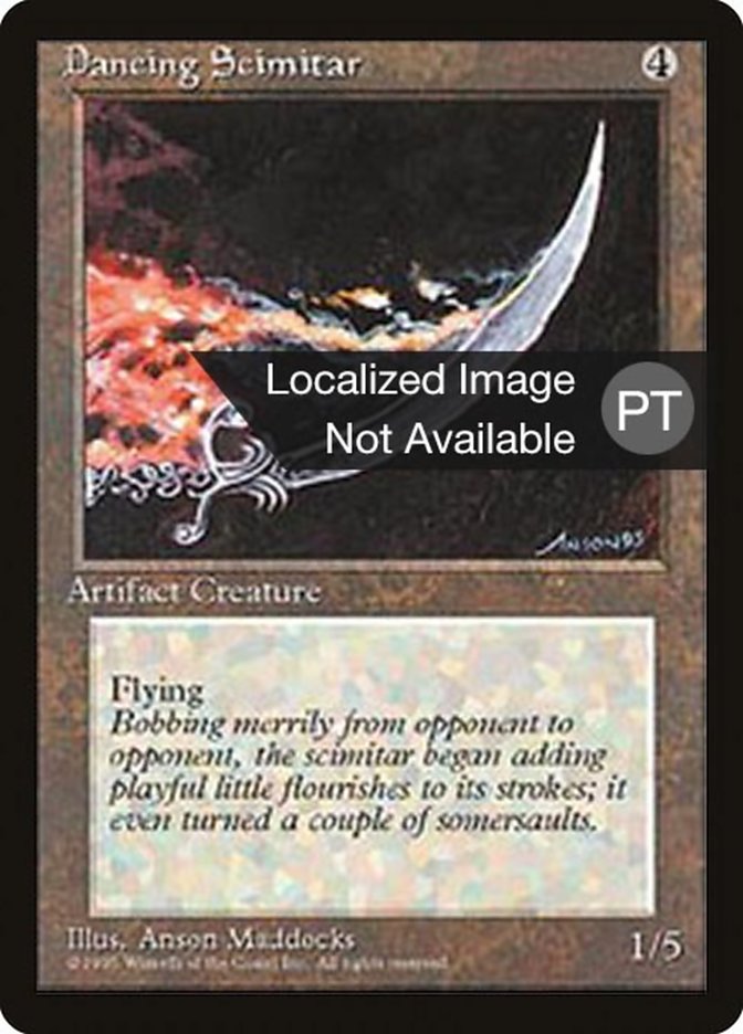 Dancing Scimitar [Fourth Edition (Foreign Black Border)] | Devastation Store