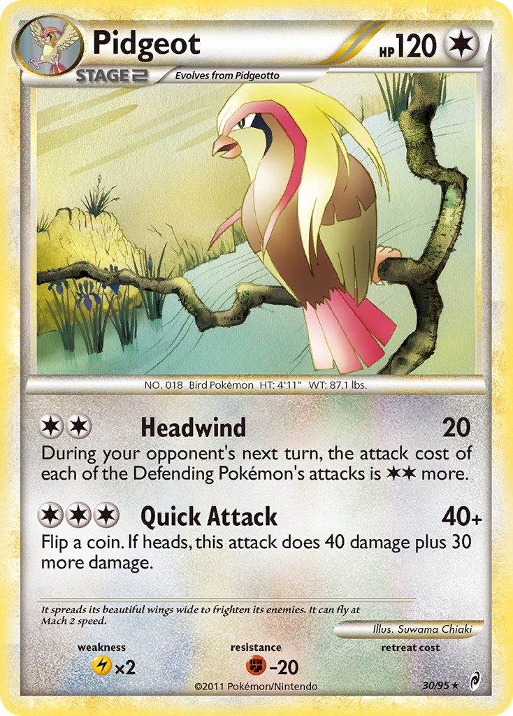 Pidgeot (30/95) [HeartGold & SoulSilver: Call of Legends] | Devastation Store