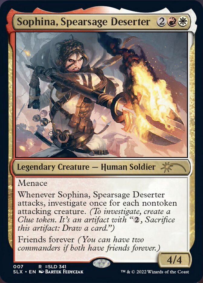 Sophina, Spearsage Deserter [Secret Lair: Universes Within] | Devastation Store