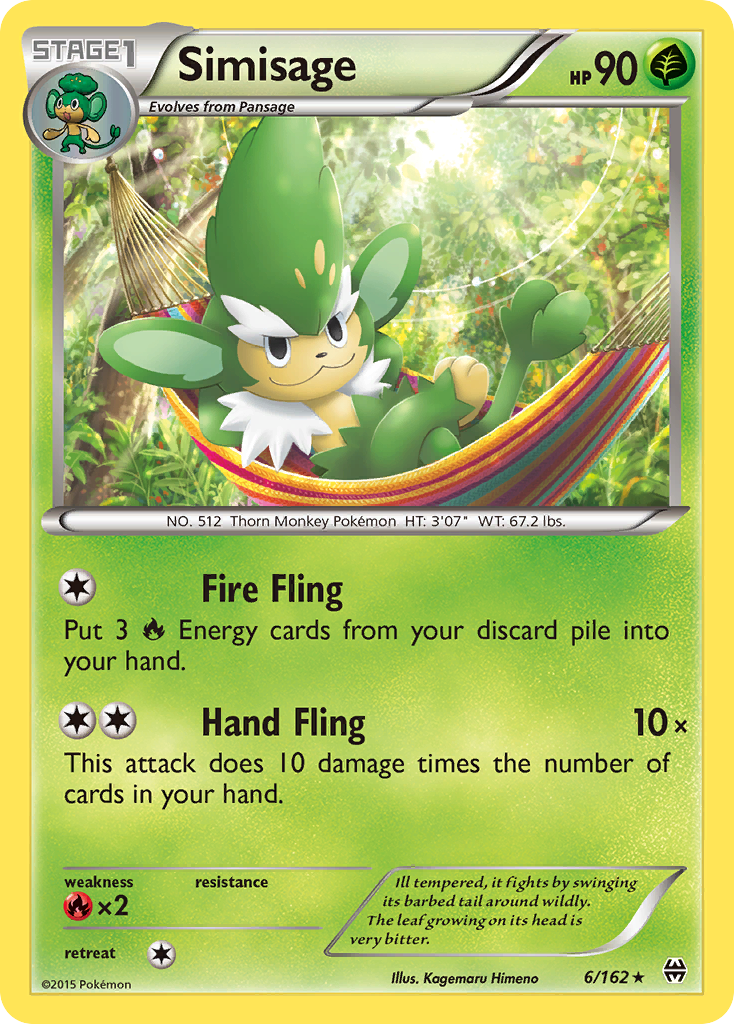 Simisage (6/162) [XY: BREAKthrough] | Devastation Store