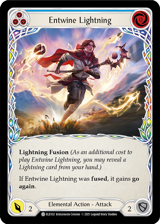 Entwine Lightning (Blue) [ELE102] (Tales of Aria)  1st Edition Rainbow Foil | Devastation Store
