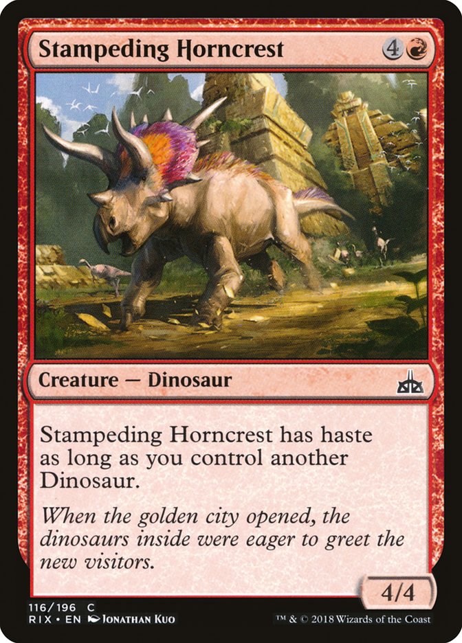 Stampeding Horncrest [Rivals of Ixalan] - Devastation Store | Devastation Store