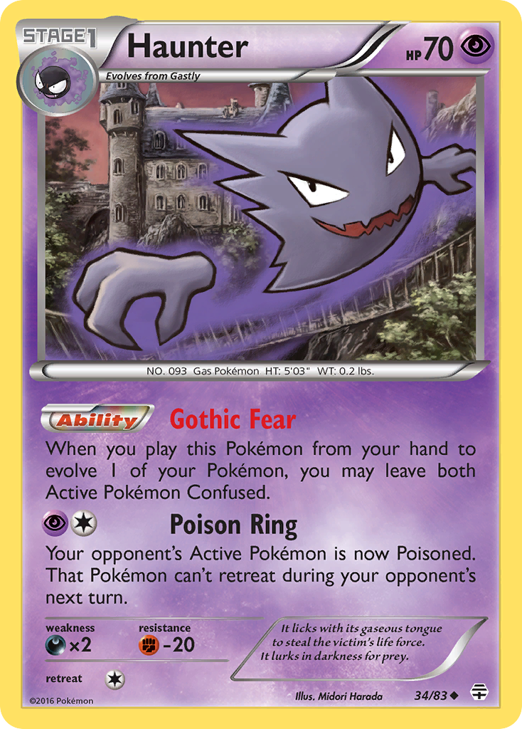 Haunter (34/83) [XY: Generations] | Devastation Store