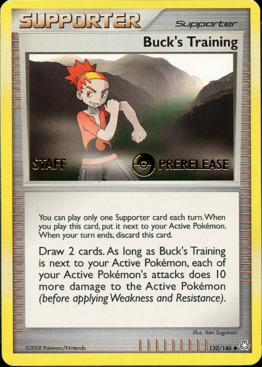 Buck's Training (130/146) (Staff Prerelease Promo) [Diamond & Pearl: Legends Awakened] | Devastation Store