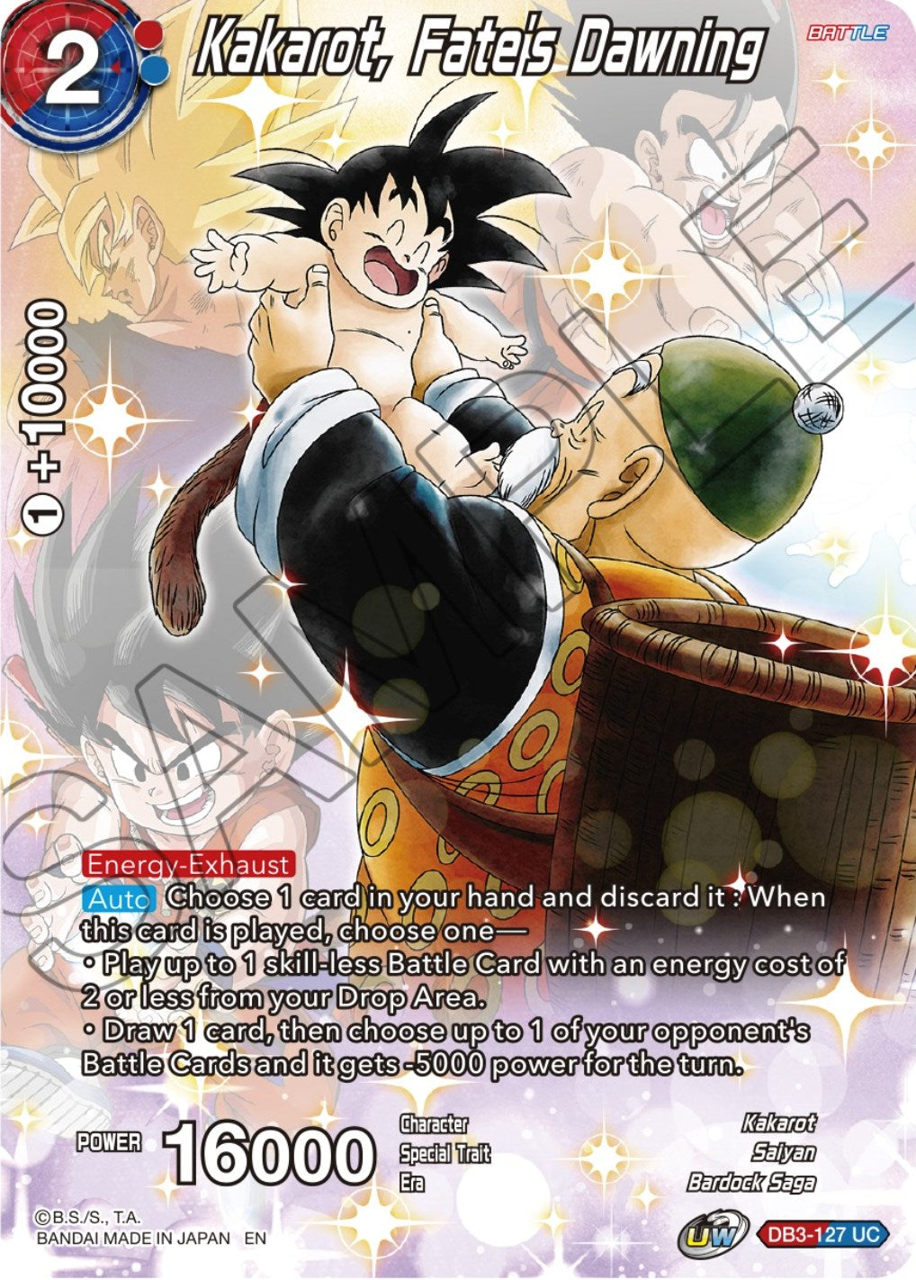 Kakarot, Fate's Dawning (DB3-127) [Theme Selection: History of Son Goku] | Devastation Store