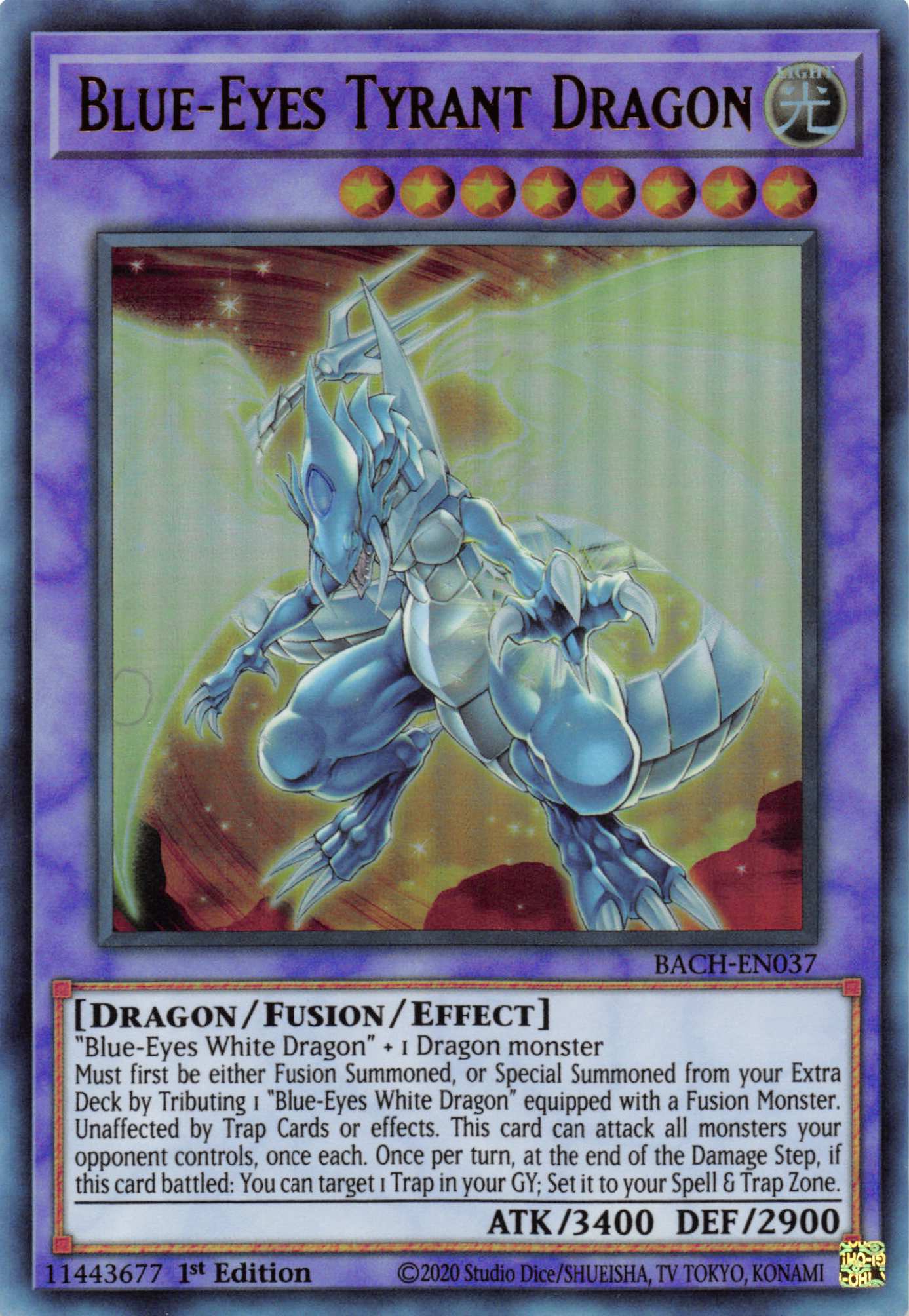 Blue-Eyes Tyrant Dragon [BACH-EN037] Ultra Rare | Devastation Store