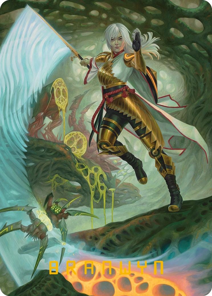 The Eternal Wanderer Art Card (Gold-Stamped Signature) [Phyrexia: All Will Be One Art Series] | Devastation Store