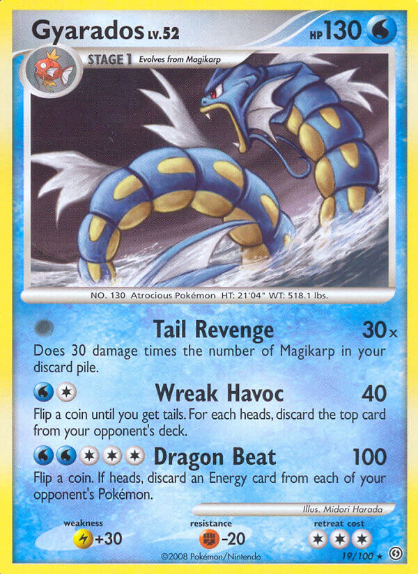 Gyarados (19/100) (Theme Deck Exclusive) [Diamond & Pearl: Stormfront] | Devastation Store