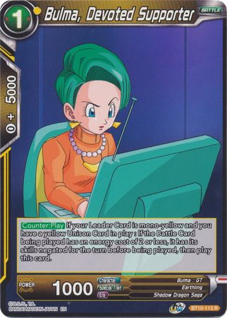 Bulma, Devoted Supporter [BT10-113] | Devastation Store